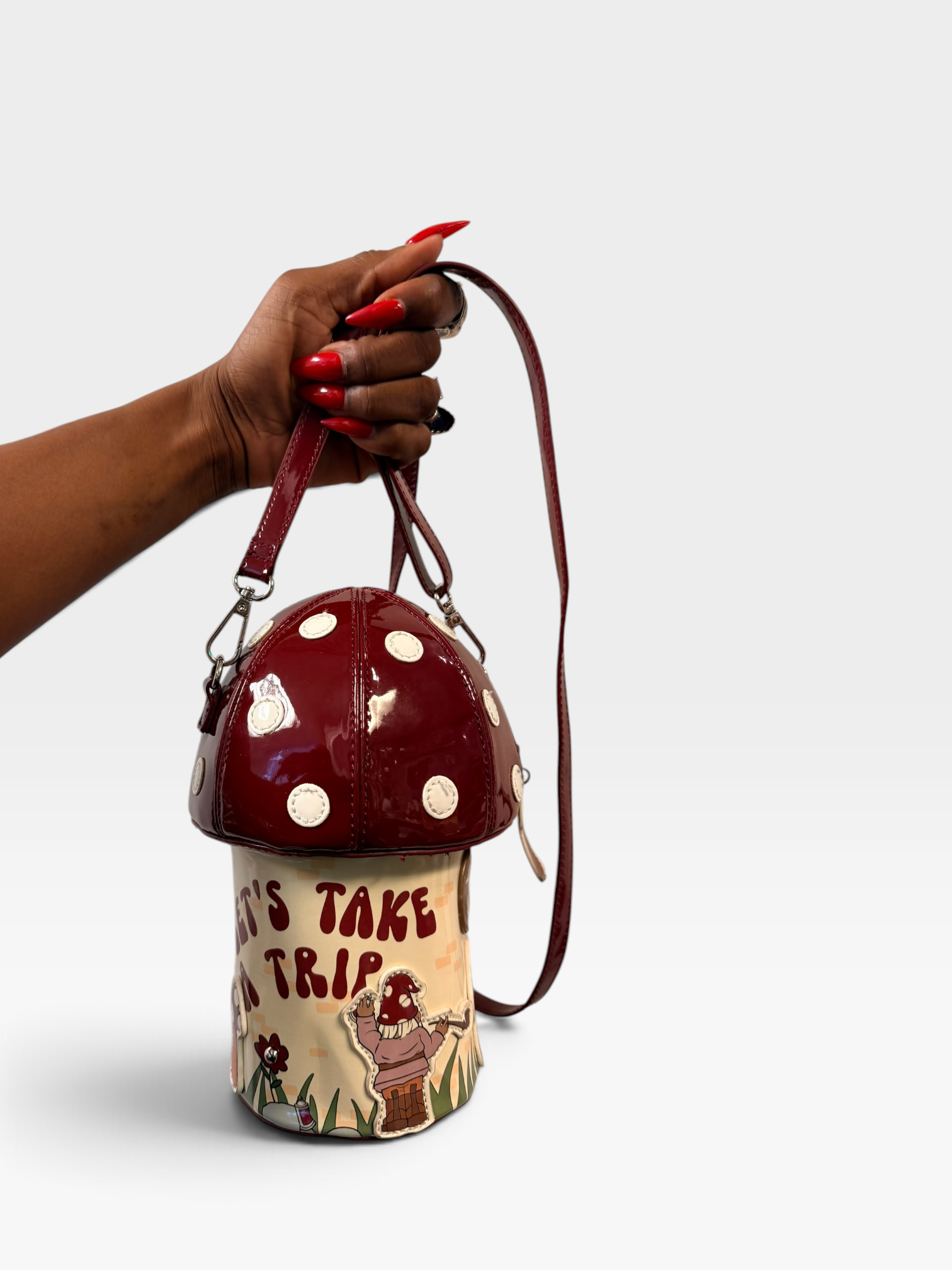 Buy Y2K Current Mood Vegan Leather Mushroom Crossbody Online