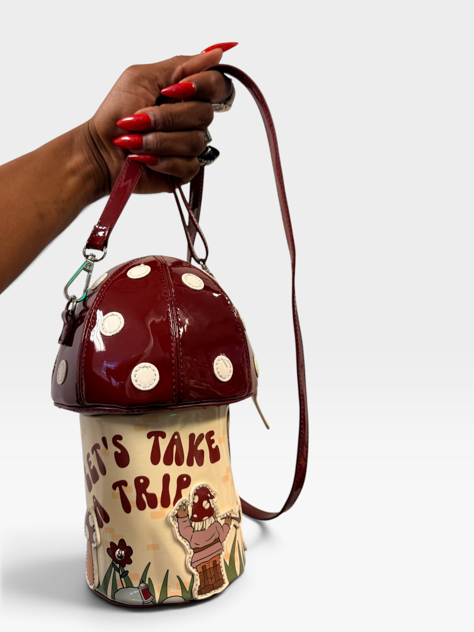 Buy Y2K Current Mood Vegan Leather Mushroom Crossbody Online